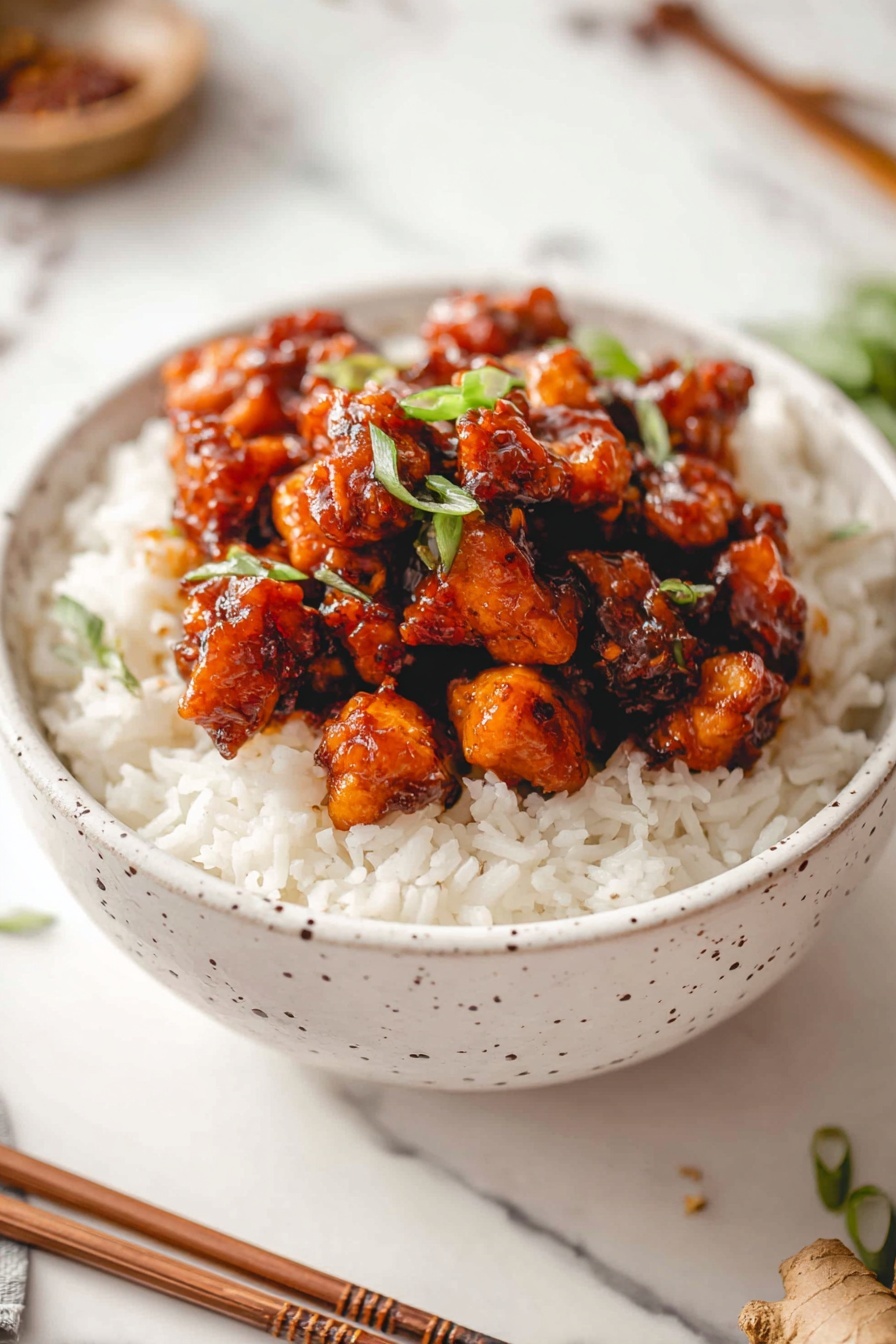 honey ginger chicken - Serving Suggestion