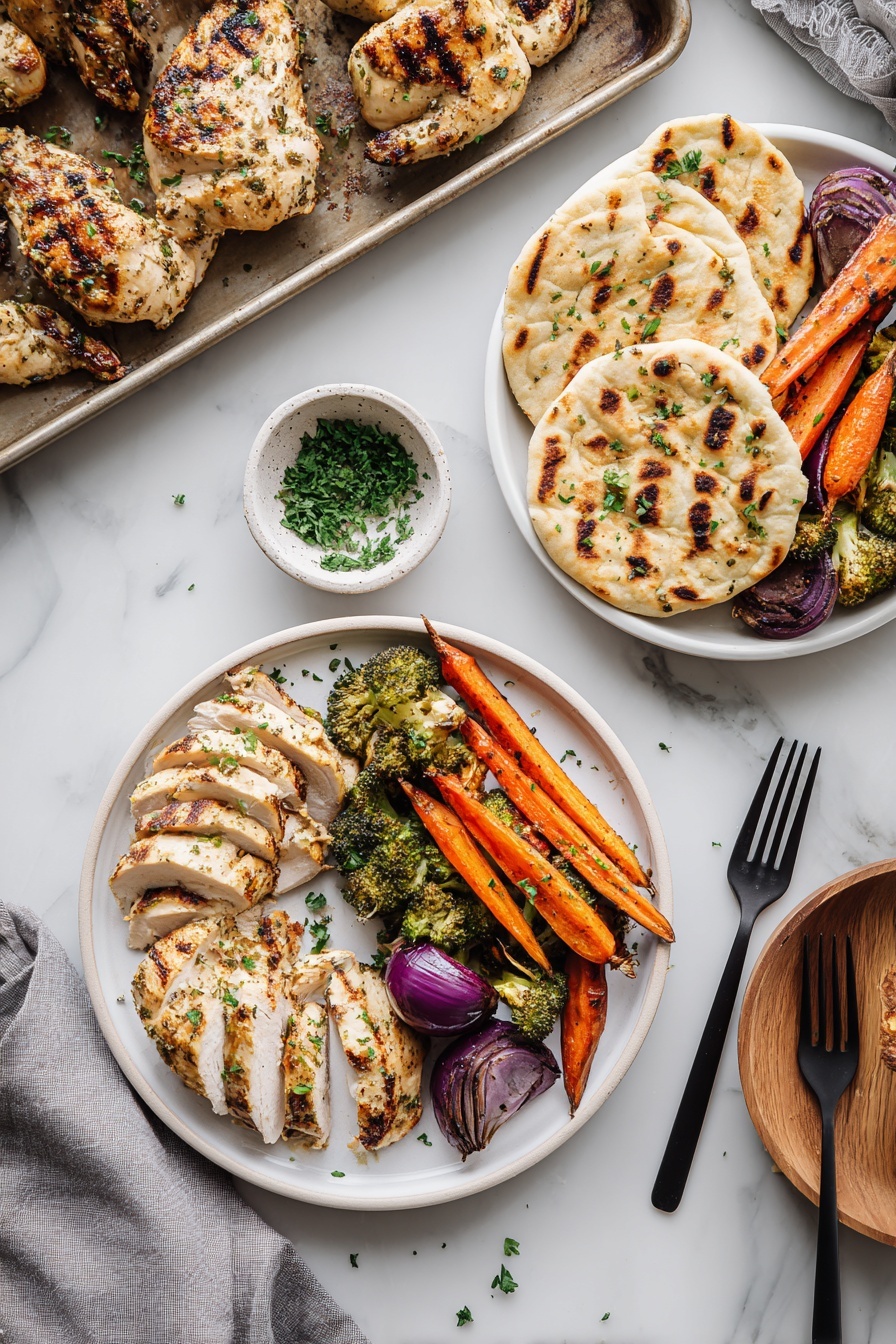 Italian Chicken Dinner - Serving Suggestion