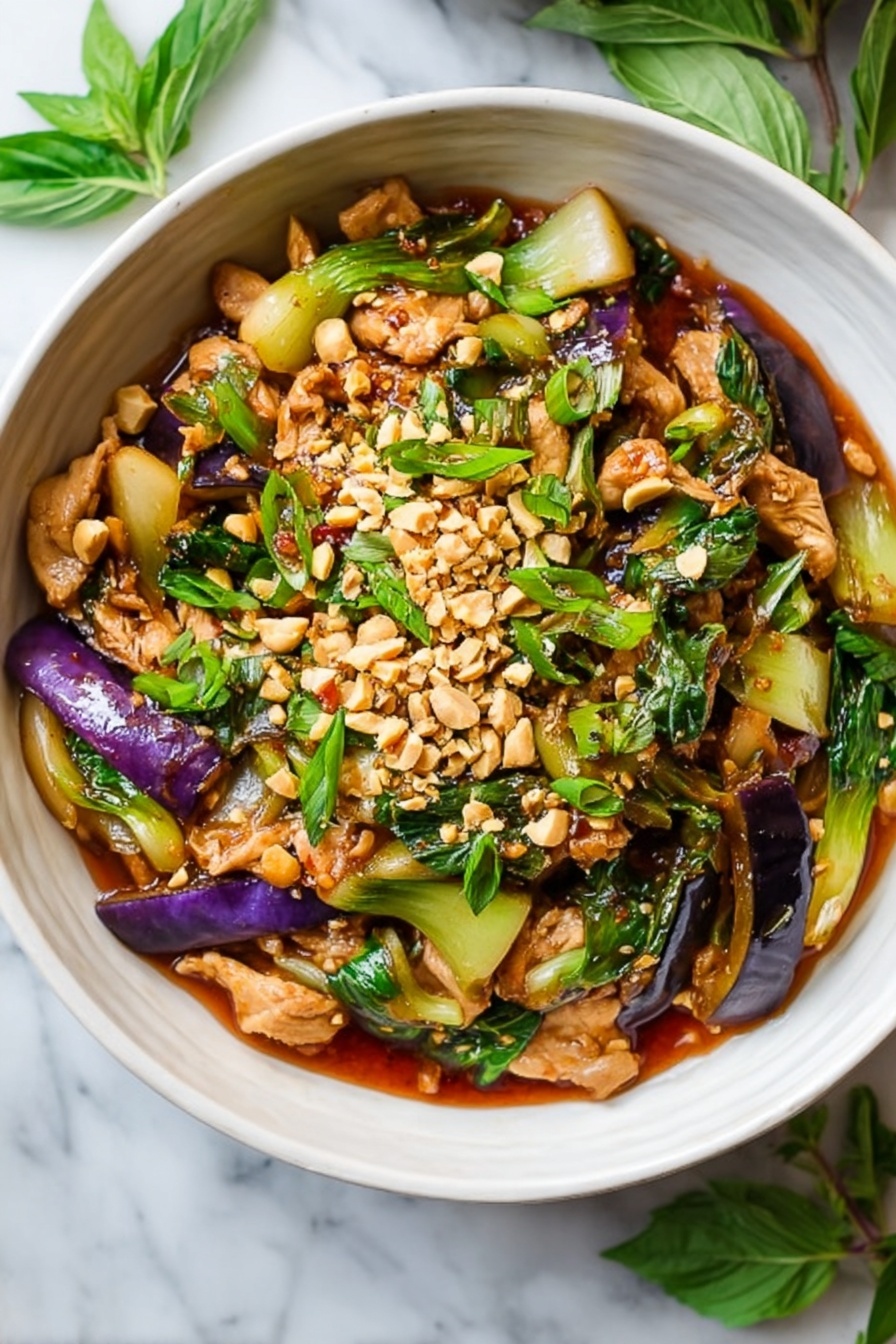 garlic ginger chicken - Serving Suggestion