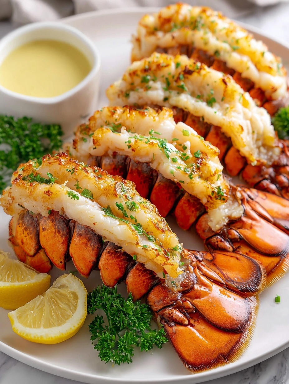 broiled lobster tails - Serving Suggestion