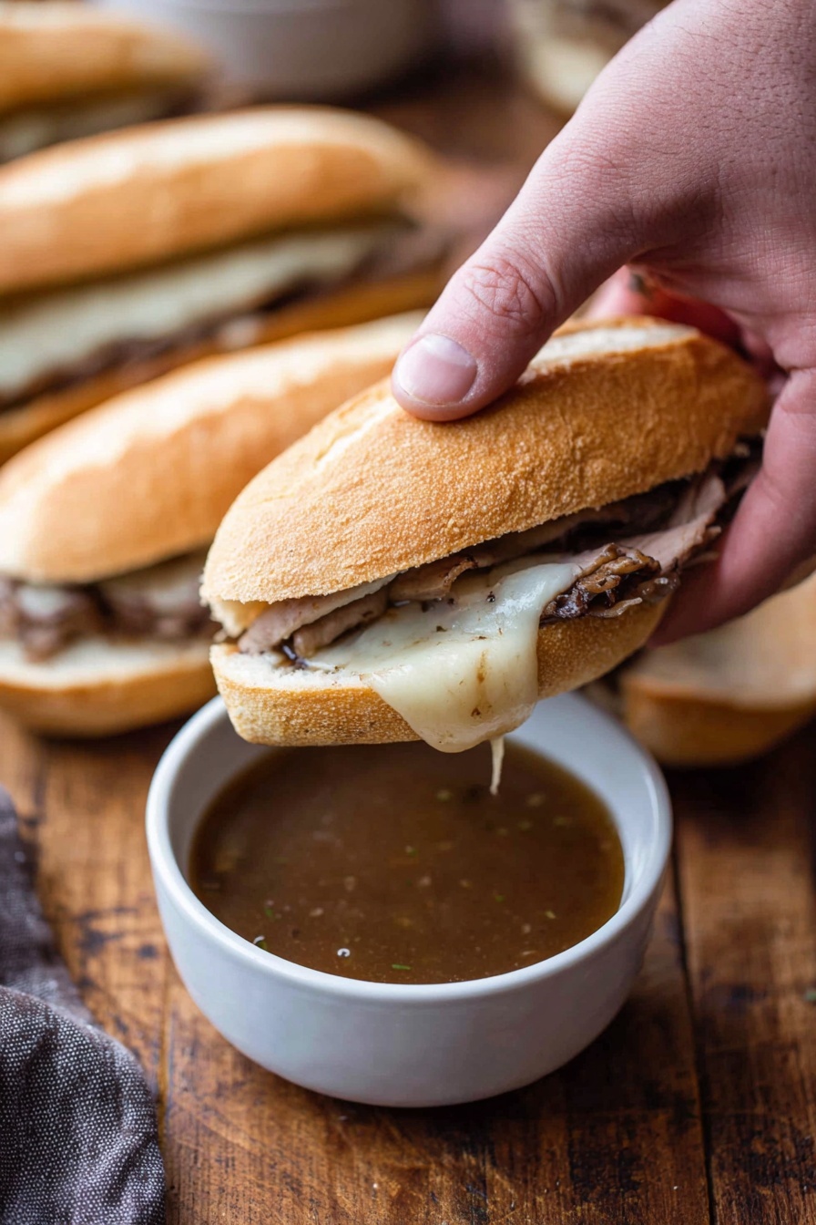 A large piece of browned meat lies in the center of a black cooking pot, surrounded by thick, white onion slices spread evenly around it. The pot is set on a wooden board placed on a white marbled surface. Near the pot, there is a sprig of fresh green herbs and a glass of dark liquid, along with some whole onion and a small dish of salt. A white tray with slices of light bread is visible in the background. The scene includes a beige and maroon striped cloth near the pot's base. photo taken with an iphone --ar 2:3 --v 7